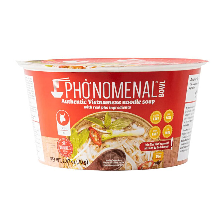 Phonomenal Bowl Instant Beef Pho (Case of 6) 1 each