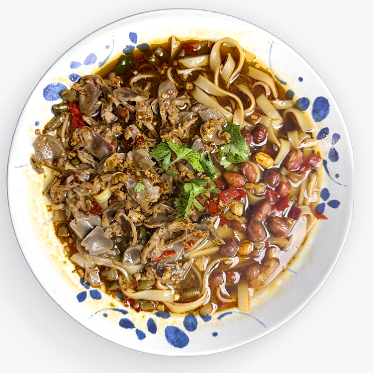 酸辣鸡杂汤粉（扁粉）