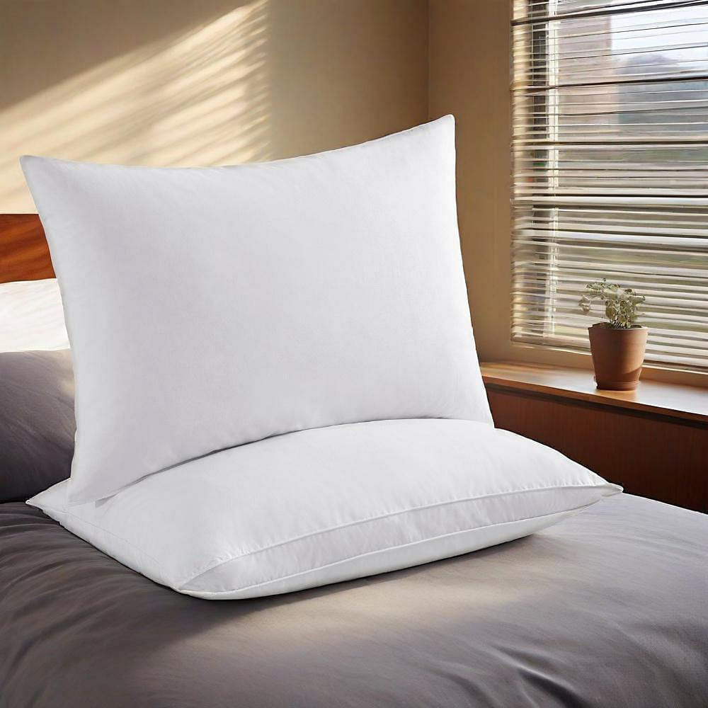 Oval Gusset Feather Pillow White Standard 1 กล่อง