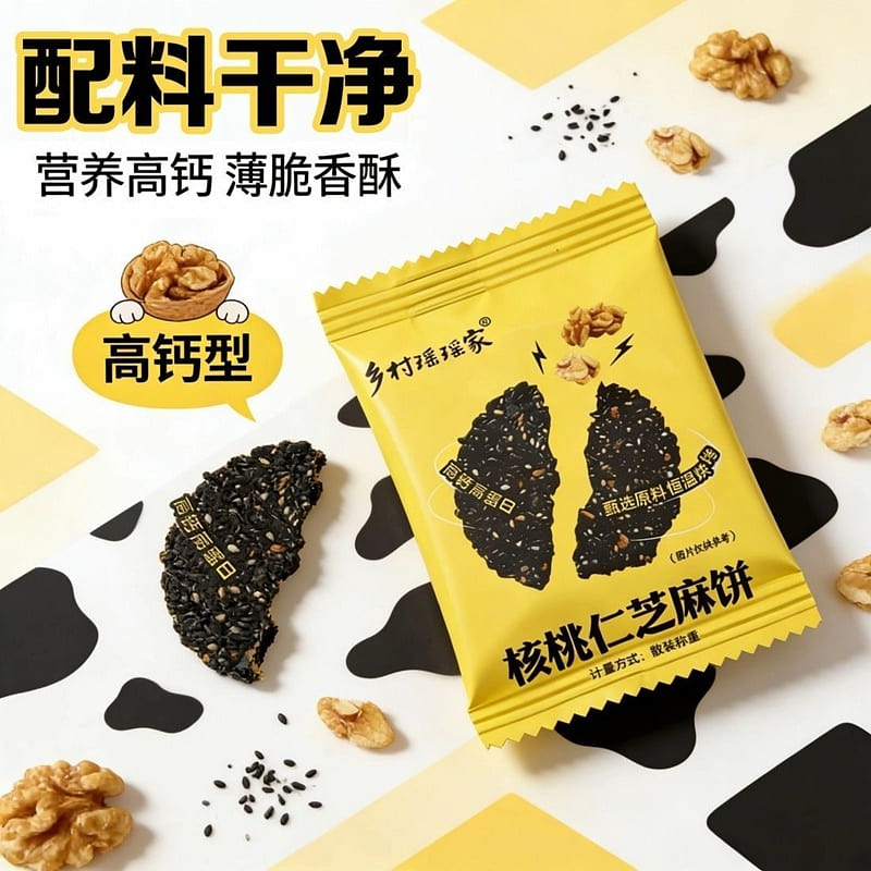 Walnut and Black Sesame Cake 20*Small Packs 20 oz