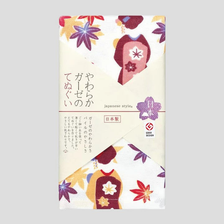 Premium Japanese Tenugui Towel - Momiji Maiko 1 each