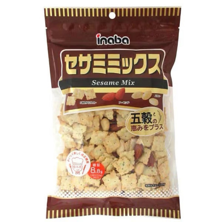 Inaba Peanuts Sesame Cracker Nut Mix 262g 1 each