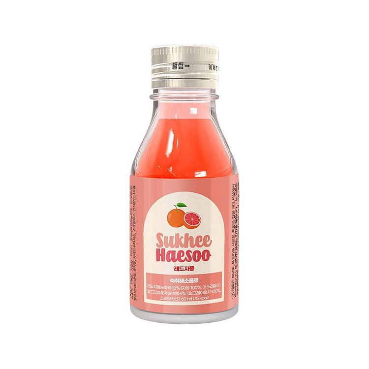 韩国 SUKHEE HAESOO 有效解酒饮料 红西柚味 55ml