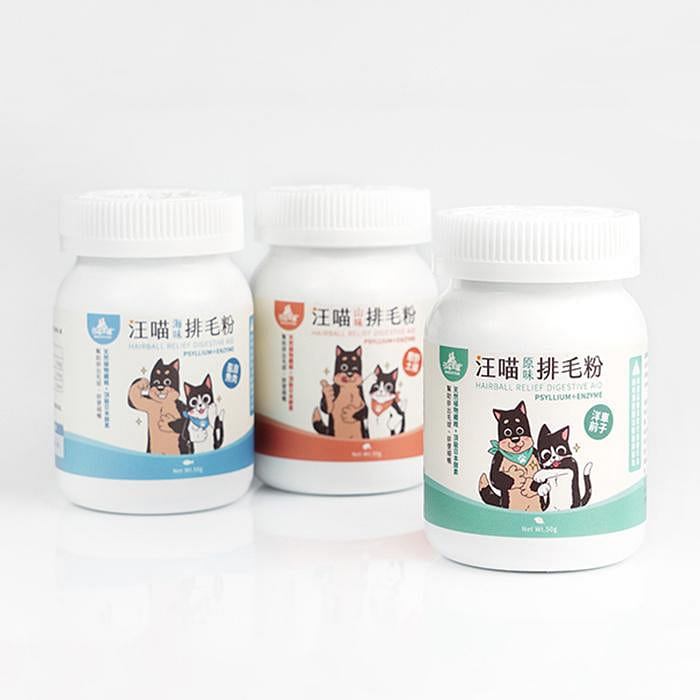 *Pet Supplements*DogCatStar 汪喵星球－Taiwan Hairball Relief Digestive Aid for Pets 50 g