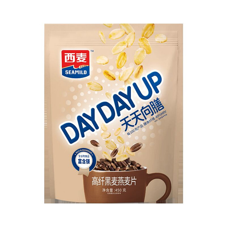 西麦高纤黑麦谷物燕麦片450g*1袋