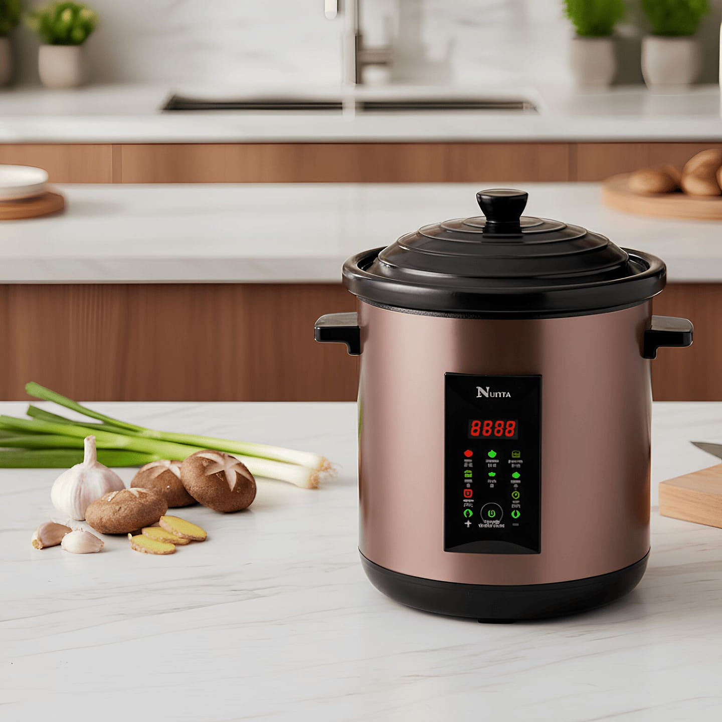 Multi-Functional Stew Cooker/Black Ceramic 8.0L 28 lb