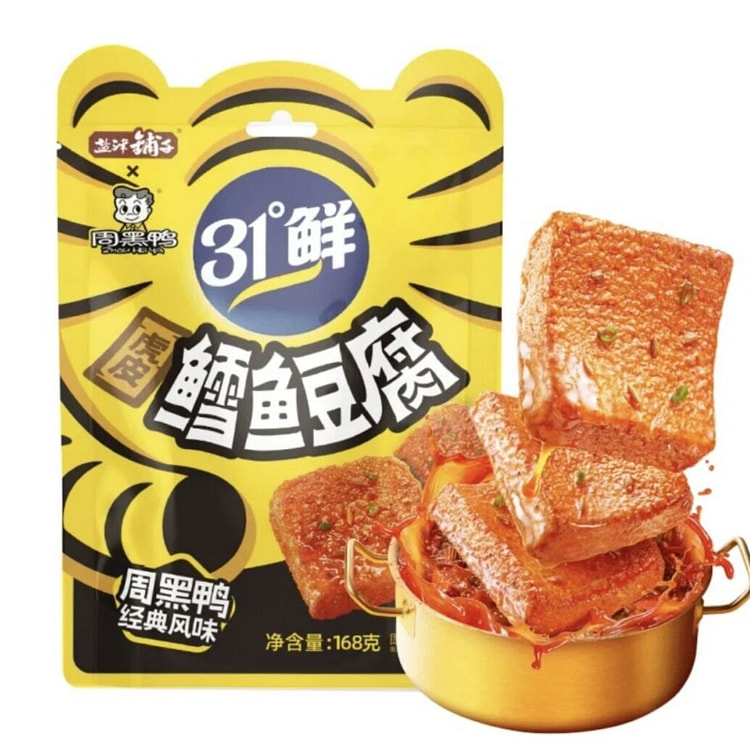 周黑鸭 盐津铺子 鳕鱼豆腐168g