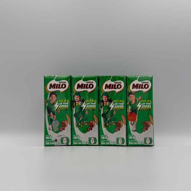 Milo Chocolate Malt Milk Drink 180 ml*4 boxes