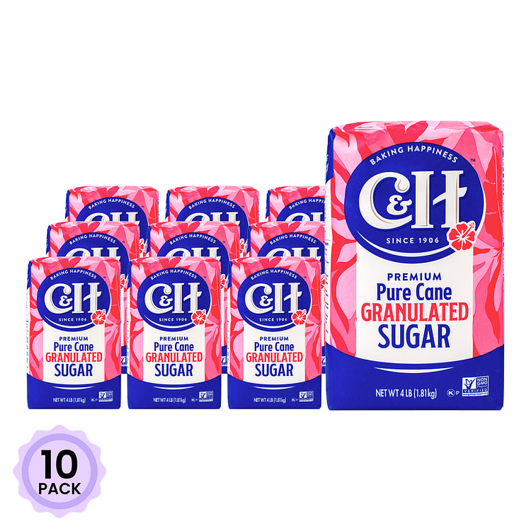 C&H 白糖 4 磅*10 包