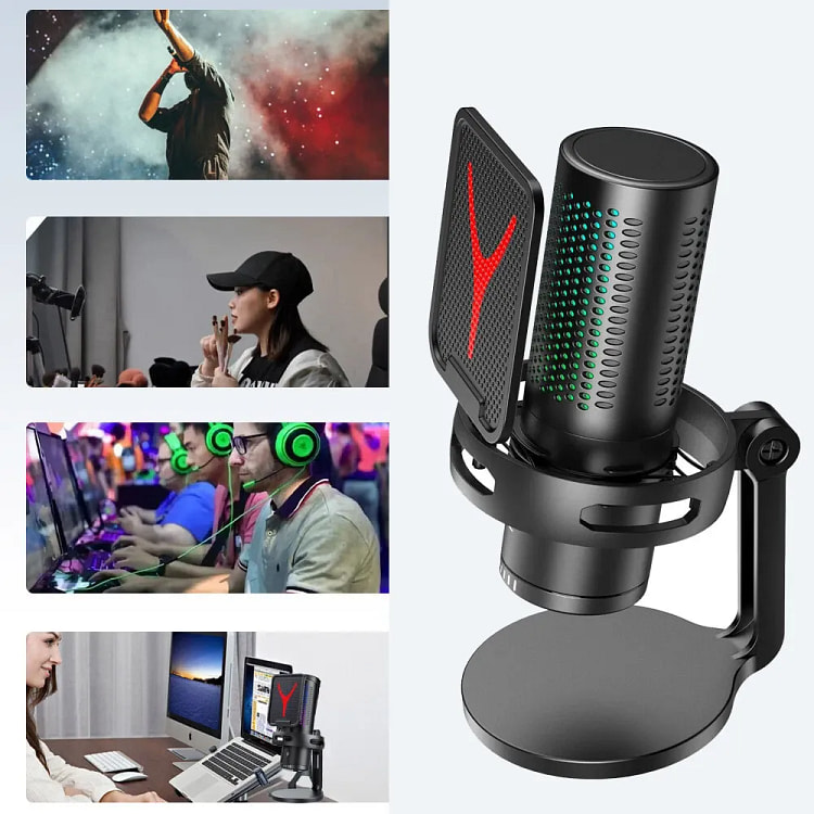 Condenser USB Gaming Microphone Streaming Podcasti 1 box