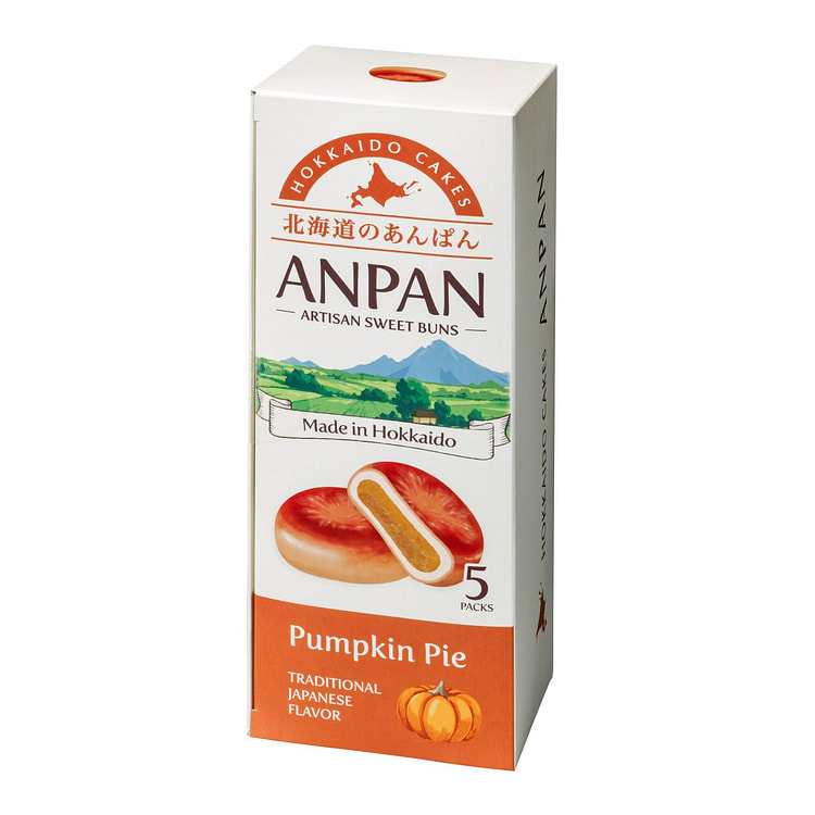 Hokkaido Anpan 5 ct Pack, Pumpkin Pie Flavor 1 box
