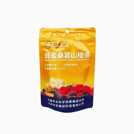 Bee Xiaoyan Mulberry Hawthorn Strips Produced by Honey Bee Research Institute 208 g