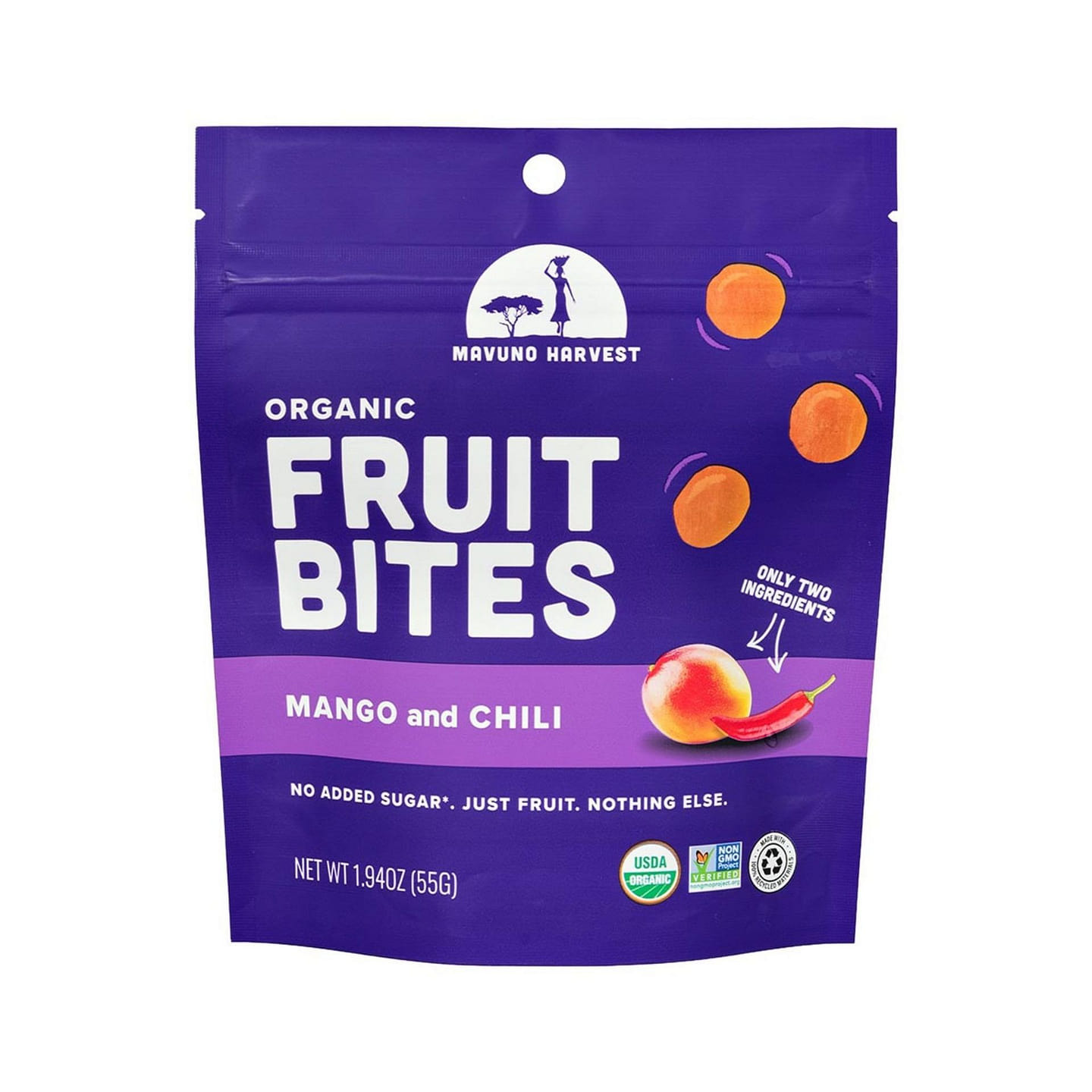 Organic Fruit Bites Mango & Chili (8 bags) 1 each