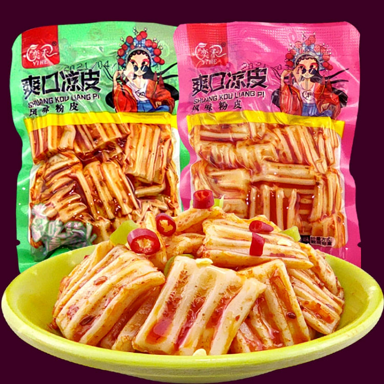 脆爽水晶凉皮辣条混装味