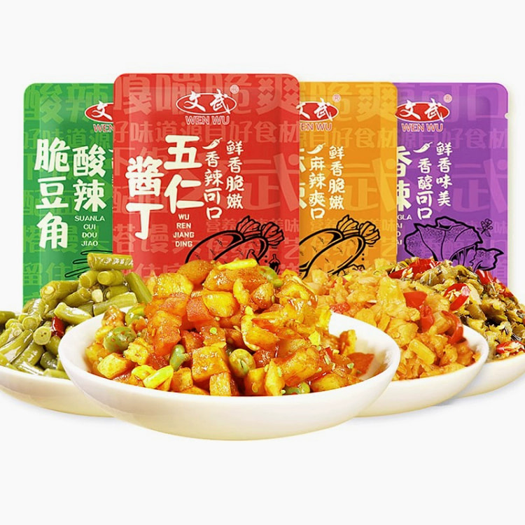 文武五仁酱丁独立包装下饭咸菜15g*8 120 克