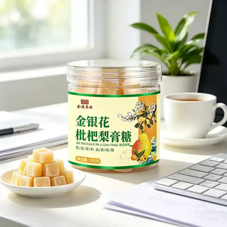 Honeysuckle Loquat Pear Syrup Candy 180g*2 cans 360 g