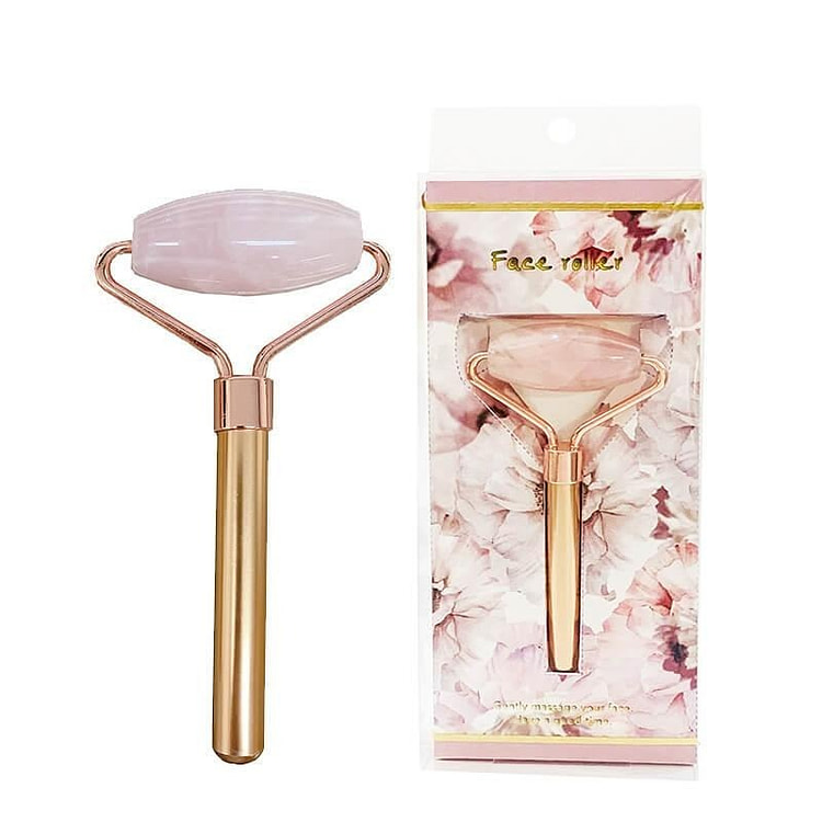 虹雅堂 玫瑰石英按摩滚轮 1 个