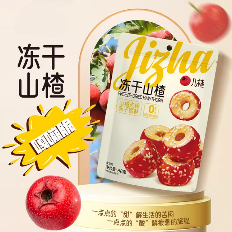 几楂0添加冻干山楂无核休闲零食88g*1袋