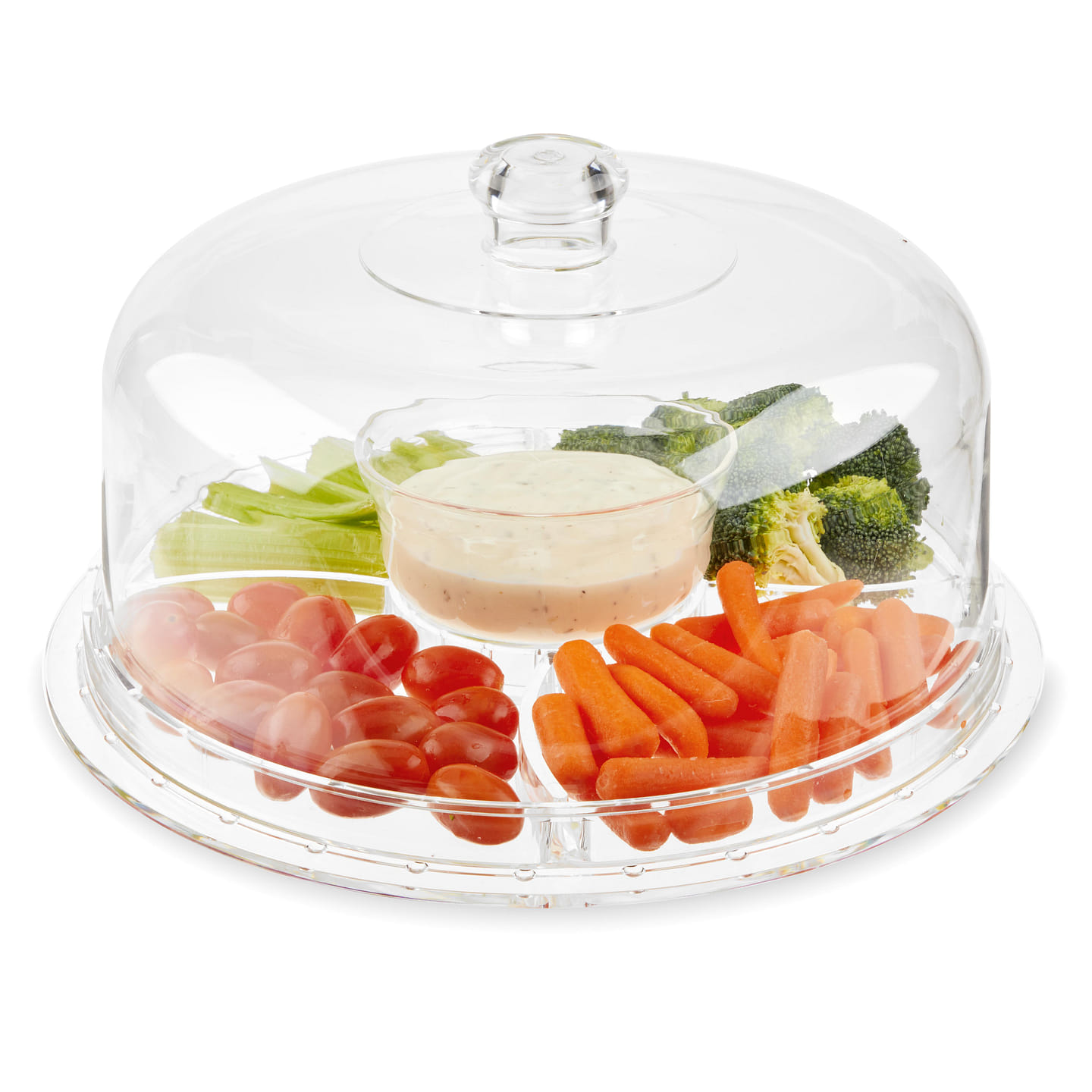 Twine Multi-Functional Acrylic Server with Bundt Cake Mold, Dessert Serving Platter Set, Cake Pan, Cake Stand, Clear Acrylic, Silicone, 4-Piece Set 1 each