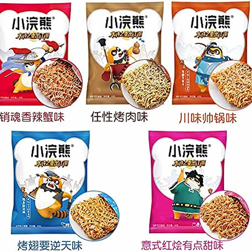 Crunchy Snack Crispy Noodles Mixed Flavor 35g*5Pcs 1 each