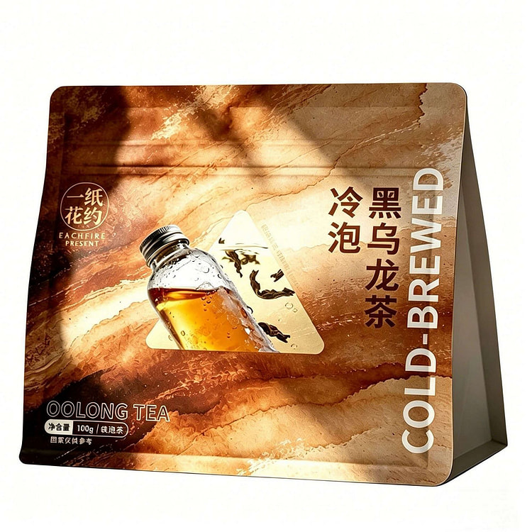 一纸花约冷泡黑乌龙茶100g袋泡茶高浓度冷泡茶 100 克