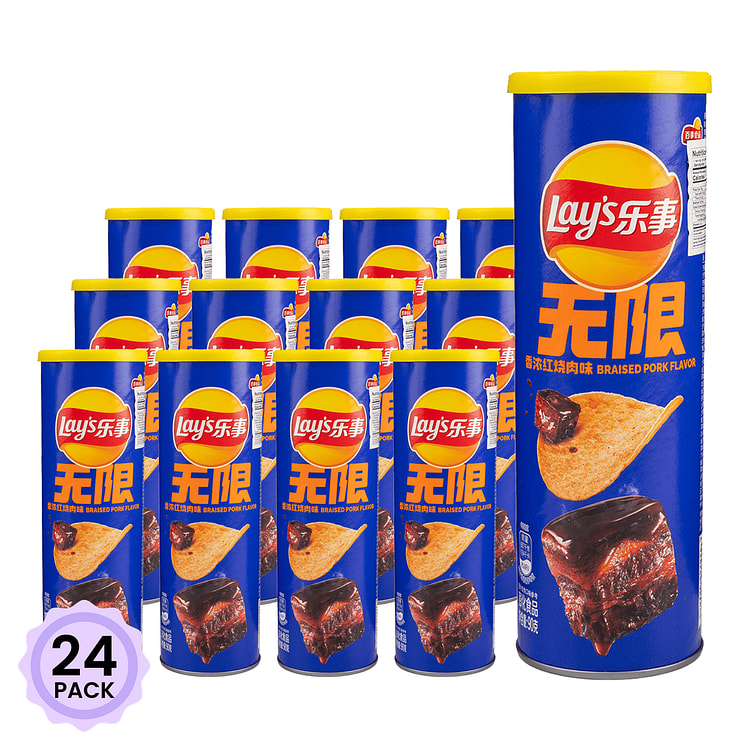 Lay's Stax Potato Chips, Finger Licking Braised Pork Flavor