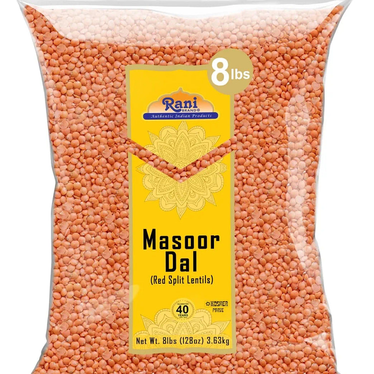 Rani Masoor Dal Split Red Lentils 8 lb Bulk 1 each