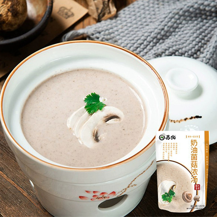 苏伯 浓汤法式 奶油菌菇浓汤料 180g*1袋