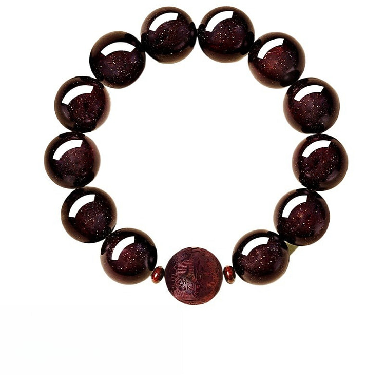 宫里上新 小叶紫檀手串颗颗甄选 御檀生财 18mm 1 盒