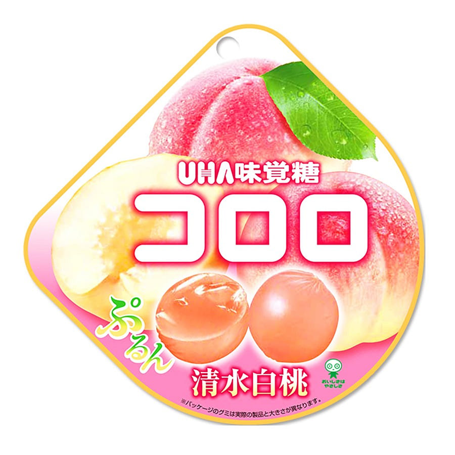 UHA Fruit Candy Gummy White Peach Flavor 40 g