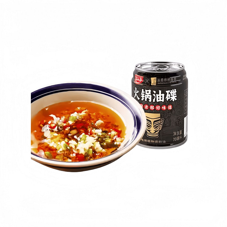 好人家火锅蘸料油碟香油芝麻油纯正罐装70g*3罐 210 克