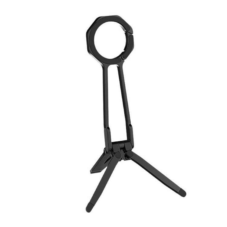 新款手机磁吸合金支架 弹簧扣 360°旋转 -黑色 1 个