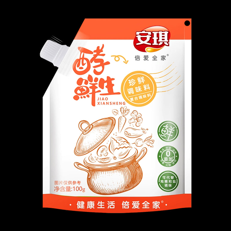 安琪酵鲜生珍鲜调味料家用卤肉提鲜调料红烧炒菜煲汤增鲜火锅配料100g*1袋