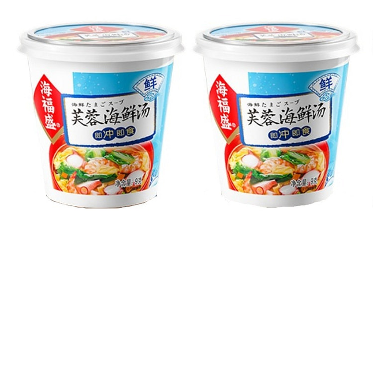 海福盛 芙蓉鲜蔬汤蔬菜速食汤包 芙蓉海鲜汤 9 g*2杯装