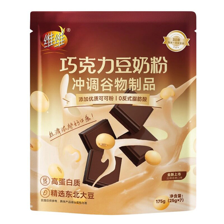 维维巧克力豆奶粉175g*1袋装 175 克