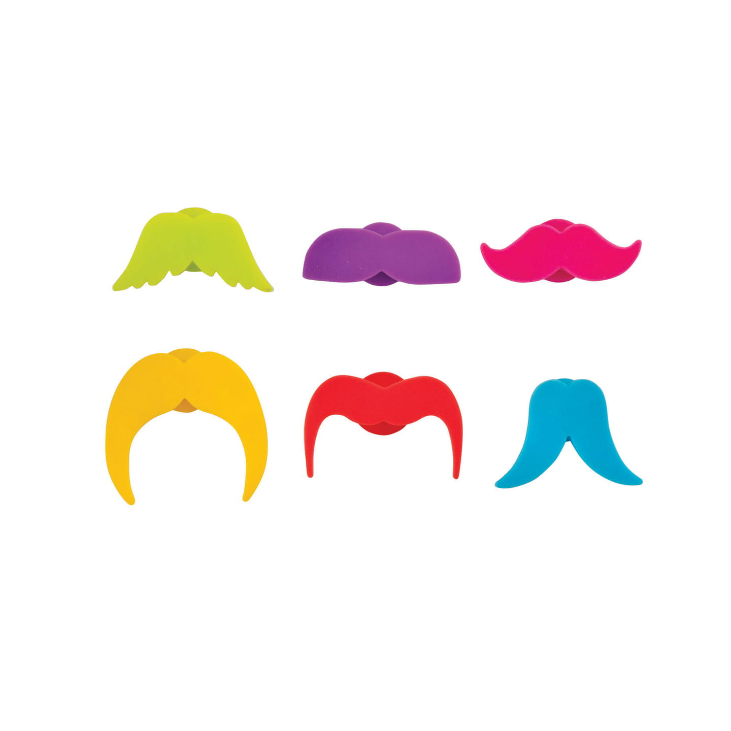Whisker Silicone Glassware Charms 6 count