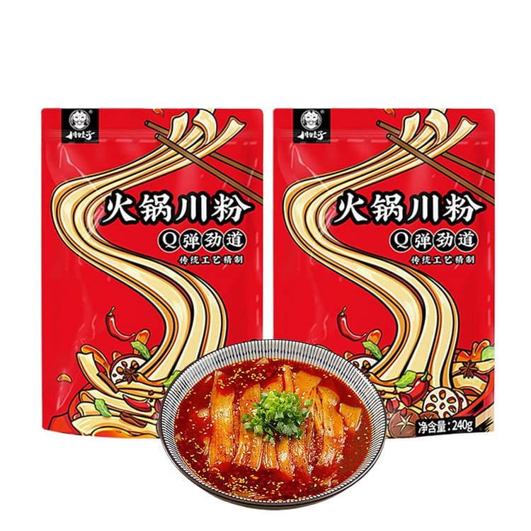 Sichuan Hot Pot Wide Sweet Potato Noodles, 240g*2 480 g
