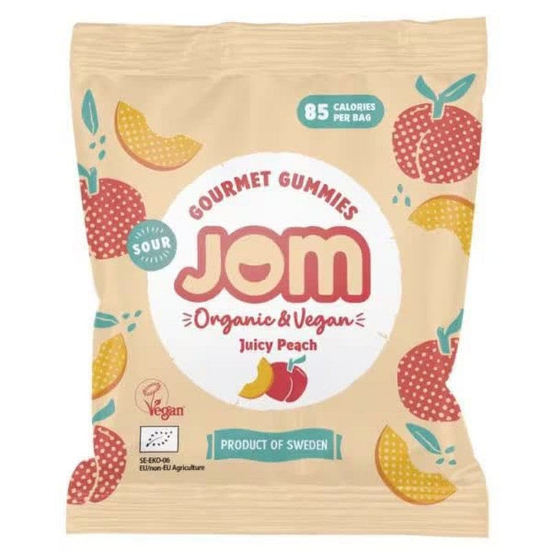 JOM Snack Pack Sour Juicy Peach 25g JM025JP 1 each