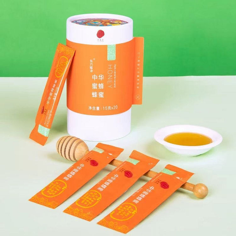 北京同仁堂 中华蜂蜜土蜂蜜条蜜-15克*20包