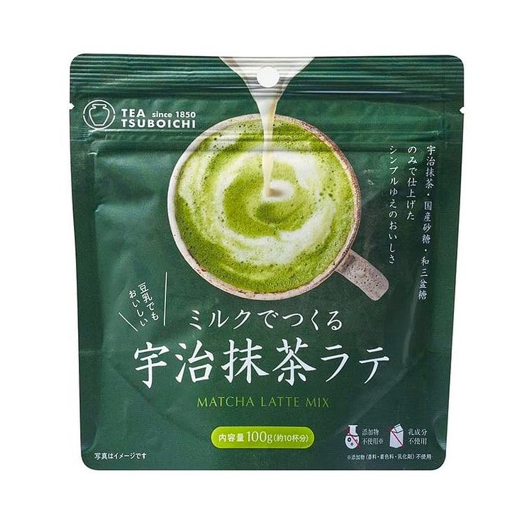 Matcha Latte Tea Cafe Milk Powder TSUBOICHI 100g 1 each