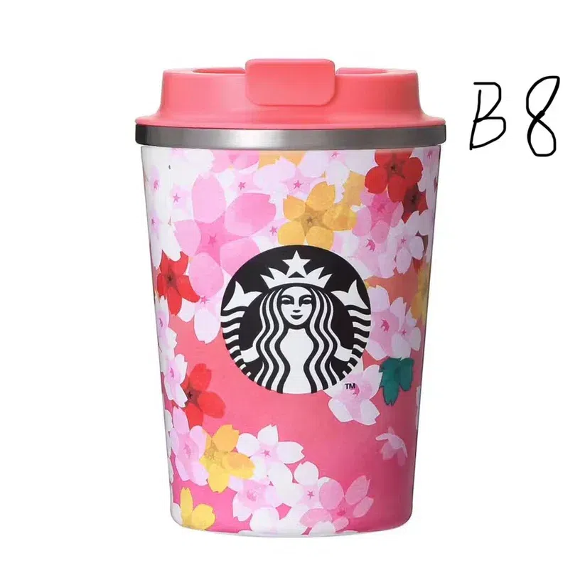 B8 星巴克樱花杯 不锈钢随行杯 355ml 1 个