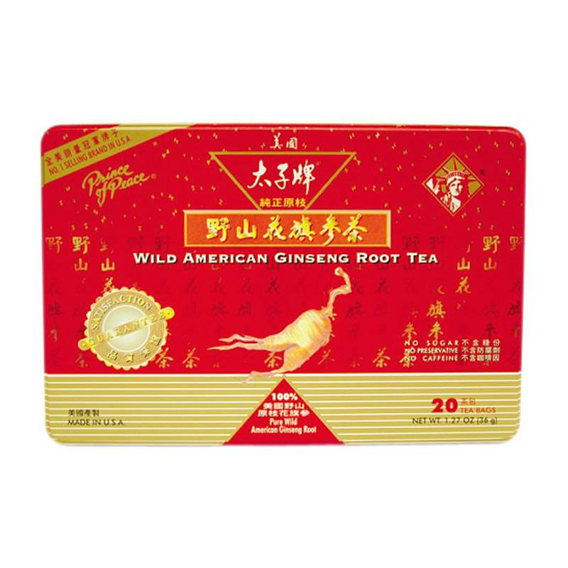 Wild American Ginseng Root Tea, 20 Tea Bags 1 box