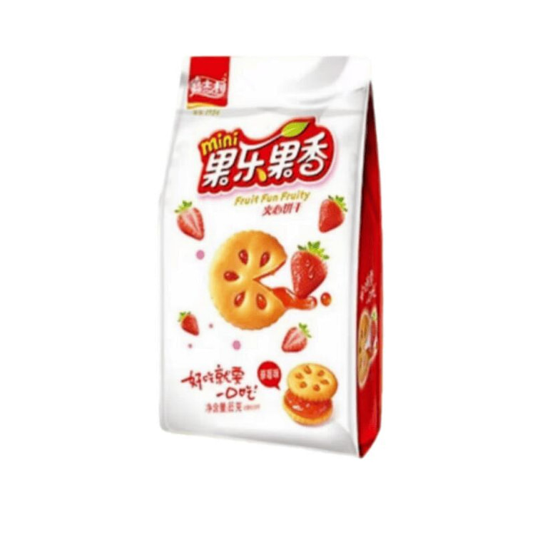 嘉士利果乐果香夹心果酱饼干草莓味85g*2包 170 克
