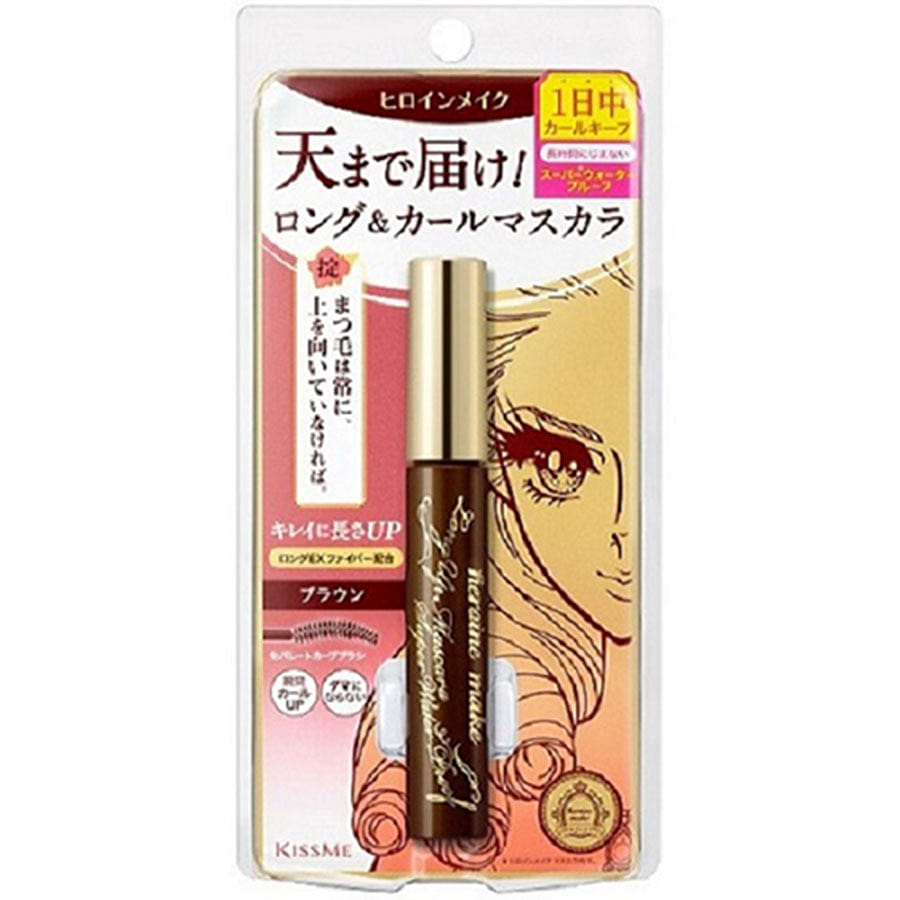 KISSME Heroine Make Long UP Mascara Super Waterproof 02 Brown 1 count