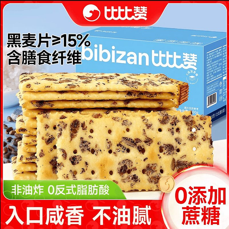 比比赞黑麦海盐苏打饼干290克*1箱 290 克
