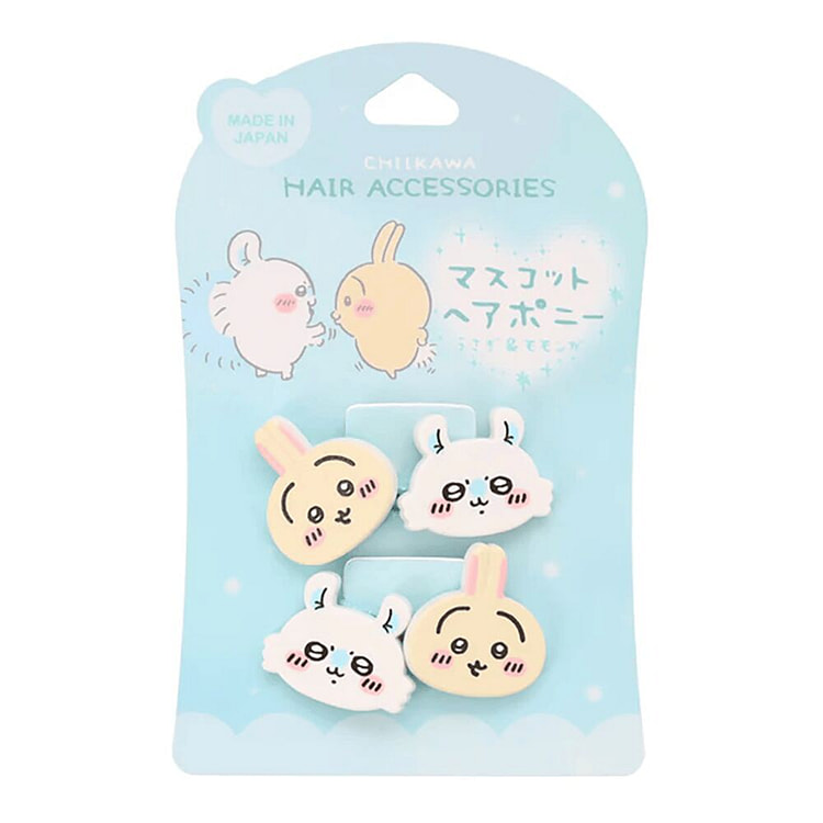 SkaterXChiikawa Usagi&Momonga Hair Tie 2pc