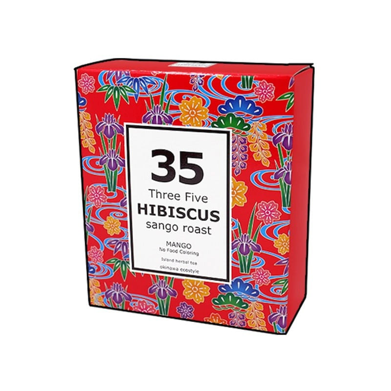 35Hibiscus Tea mango flavor tetra bag 5pcs 1 box