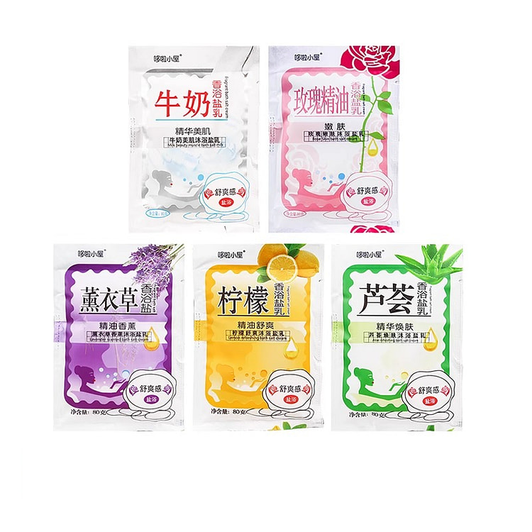 哆啦小屋洗浴盐混搭80g*5袋 5 包