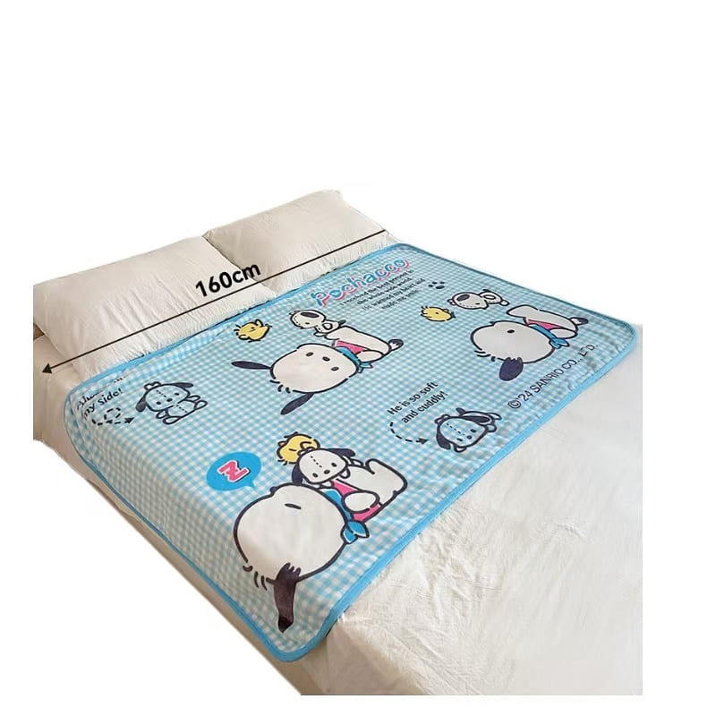 Sanrio Color Blanket Air Conditioning Thickened Double Nap Cover- Pachacco 1Pc 1 count