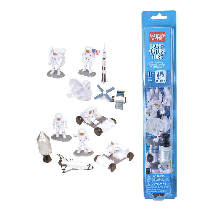 Tube of Space Figurines with Playmat Default